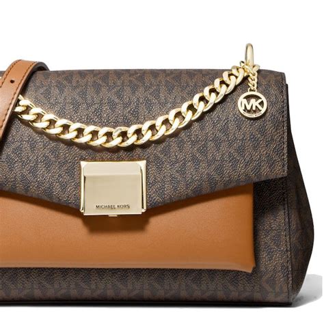 michael kors lita medium two-tone logo crossbody bag reviews|Michael Kors lita crossbody bag.